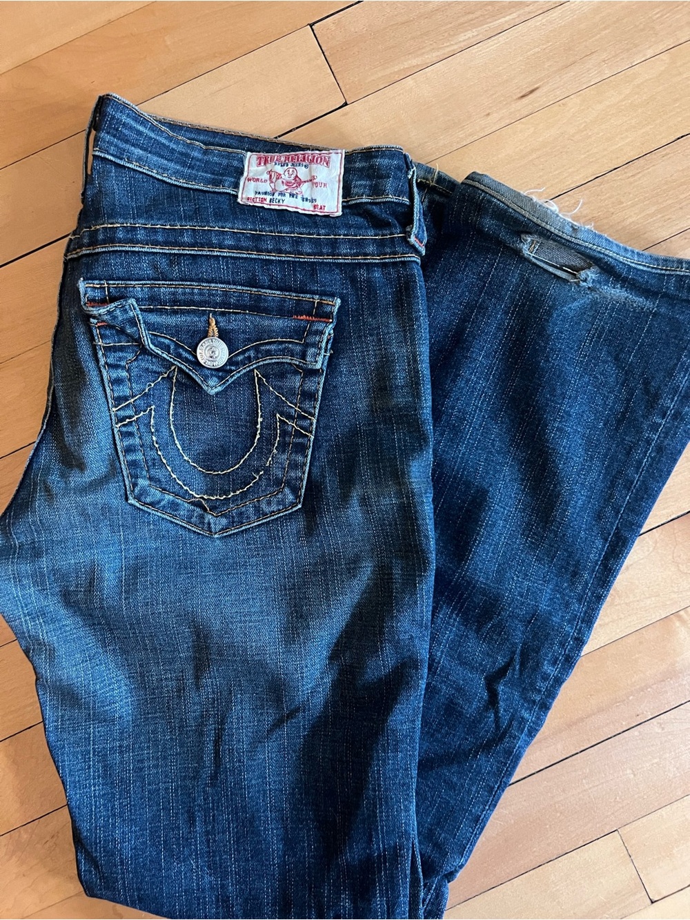 True Religion Women’s Dark Indigo Boot Cut Jeans